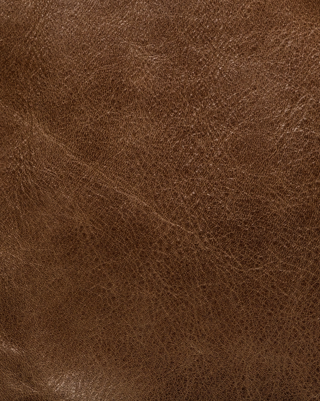 The smooth grain of tan leather